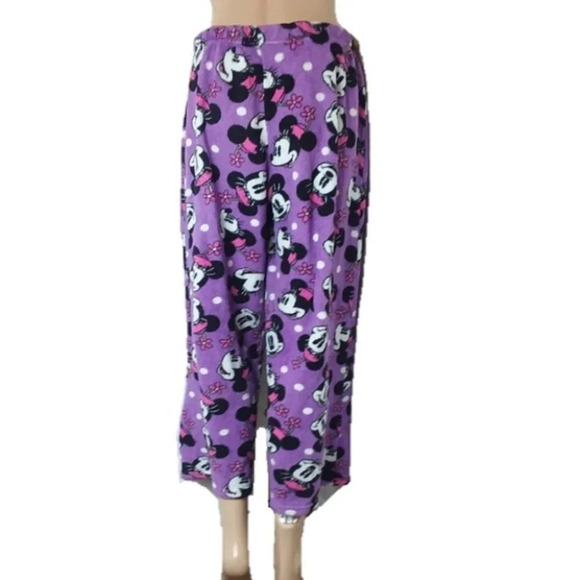 DISNEY MINNIE MOUSE PURPLE FLEECE PANTS - Picture 4 of 5